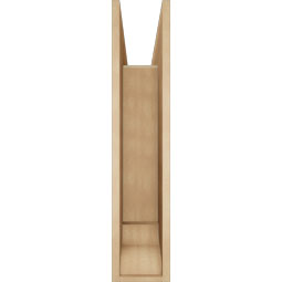 Ekena Millwork - BKTUR0756X36X36MRC01RCPR - Timberthane Faux Wood Merced Style Bracket w/ Offset Brace, Traditional Ends, 7 1/2"W x 36"D x 36"H, Primed Tan