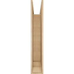 Ekena Millwork - BKTUR0756X38X44MRC01RCPR - Timberthane Faux Wood Merced Style Bracket w/ Offset Brace, Traditional Ends, 7 1/2"W x 38"D x 44"H, Primed Tan
