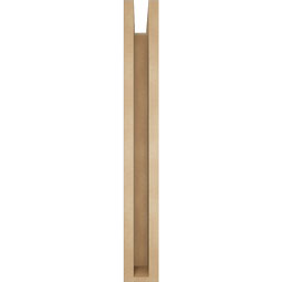Ekena Millwork - BKTUR0352X24X28MRC05RCPR - Timberthane Faux Wood Merced Style Bracket w/ Offset Brace, Block Ends, 3 1/2"W x 24"D x 28"H, Primed Tan