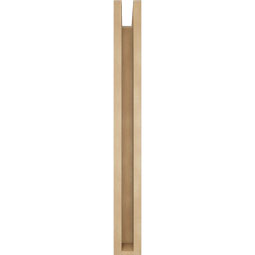 Ekena Millwork - BKTUR0352X24X32MRC05RCPR - Timberthane Faux Wood Merced Style Bracket w/ Offset Brace, Block Ends, 3 1/2"W x 24"D x 32"H, Primed Tan