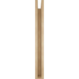 Ekena Millwork - BKTUR0352X32X32MRC05RCPR - Timberthane Faux Wood Merced Style Bracket w/ Offset Brace, Block Ends, 3 1/2"W x 32"D x 32"H, Primed Tan