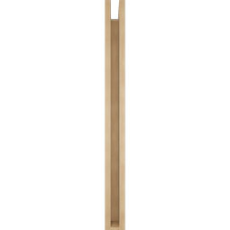 Ekena Millwork - BKTUR0352X32X40MRC05RCPR - Timberthane Faux Wood Merced Style Bracket w/ Offset Brace, Block Ends, 3 1/2"W x 32"D x 40"H, Primed Tan