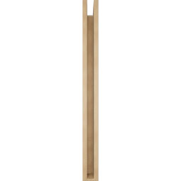 Ekena Millwork - BKTUR0352X36X40MRC05RCPR - Timberthane Faux Wood Merced Style Bracket w/ Offset Brace, Block Ends, 3 1/2"W x 36"D x 40"H, Primed Tan