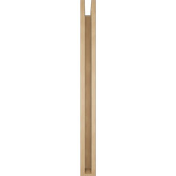 Ekena Millwork - BKTUR0352X40X40MRC05RCPR - Timberthane Faux Wood Merced Style Bracket w/ Offset Brace, Block Ends, 3 1/2"W x 40"D x 40"H, Primed Tan