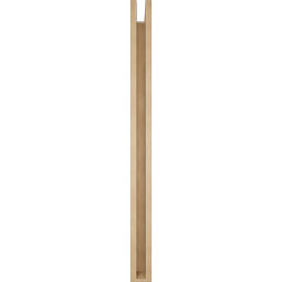 Ekena Millwork - BKTUR0352X46X46MRC05RCPR - Timberthane Faux Wood Merced Style Bracket w/ Offset Brace, Block Ends, 3 1/2"W x 46"D x 46"H, Primed Tan