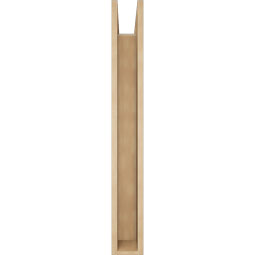 Ekena Millwork - BKTUR0554X32X44MRC05RCPR - Timberthane Faux Wood Merced Style Bracket w/ Offset Brace, Block Ends, 5 1/2"W x 32"D x 44"H, Primed Tan