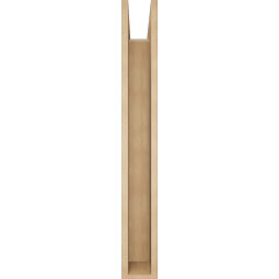 Ekena Millwork - BKTUR0554X34X42MRC05RCPR - Timberthane Faux Wood Merced Style Bracket w/ Offset Brace, Block Ends, 5 1/2"W x 34"D x 42"H, Primed Tan