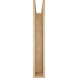 Ekena Millwork - BKTUR0554X36X36MRC05RCPR - Timberthane Faux Wood Merced Style Bracket w/ Offset Brace, Block Ends, 5 1/2"W x 36"D x 36"H, Primed Tan