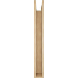 Ekena Millwork - BKTUR0554X36X44MRC05RCPR - Timberthane Faux Wood Merced Style Bracket w/ Offset Brace, Block Ends, 5 1/2"W x 36"D x 44"H, Primed Tan