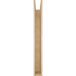 Ekena Millwork - BKTUR0554X42X48MRC05RCPR - Timberthane Faux Wood Merced Style Bracket w/ Offset Brace, Block Ends, 5 1/2"W x 42"D x 48"H, Primed Tan