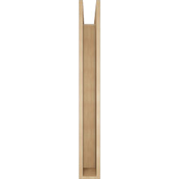 Ekena Millwork - BKTUR0554X46X46MRC05RCPR - Timberthane Faux Wood Merced Style Bracket w/ Offset Brace, Block Ends, 5 1/2"W x 46"D x 46"H, Primed Tan