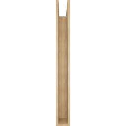 Ekena Millwork - BKTUR0554X48X48MRC05RCPR - Timberthane Faux Wood Merced Style Bracket w/ Offset Brace, Block Ends, 5 1/2"W x 48"D x 48"H, Primed Tan