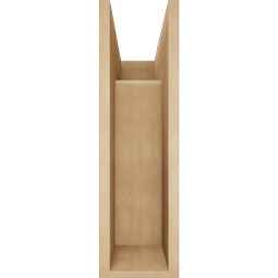 Ekena Millwork - BKTUR0756X18X26MRC05RCPR - Timberthane Faux Wood Merced Style Bracket w/ Offset Brace, Block Ends, 7 1/2"W x 18"D x 26"H, Primed Tan