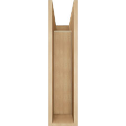 Ekena Millwork - BKTUR0756X20X32MRC05RCPR - Timberthane Faux Wood Merced Style Bracket w/ Offset Brace, Block Ends, 7 1/2"W x 20"D x 32"H, Primed Tan