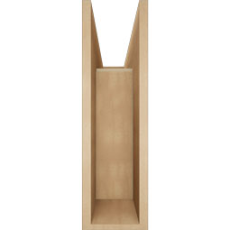 Ekena Millwork - BKTUR0756X26X26MRC05RCPR - Timberthane Faux Wood Merced Style Bracket w/ Offset Brace, Block Ends, 7 1/2"W x 26"D x 26"H, Primed Tan