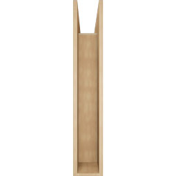 Ekena Millwork - BKTUR0756X32X44MRC05RCPR - Timberthane Faux Wood Merced Style Bracket w/ Offset Brace, Block Ends, 7 1/2"W x 32"D x 44"H, Primed Tan