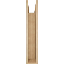 Ekena Millwork - BKTUR0756X34X42MRC05RCPR - Timberthane Faux Wood Merced Style Bracket w/ Offset Brace, Block Ends, 7 1/2"W x 34"D x 42"H, Primed Tan
