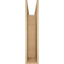Ekena Millwork - BKTUR0756X36X36MRC05RCPR - Timberthane Faux Wood Merced Style Bracket w/ Offset Brace, Block Ends, 7 1/2"W x 36"D x 36"H, Primed Tan