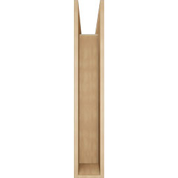 Ekena Millwork - BKTUR0756X38X44MRC05RCPR - Timberthane Faux Wood Merced Style Bracket w/ Offset Brace, Block Ends, 7 1/2"W x 38"D x 44"H, Primed Tan