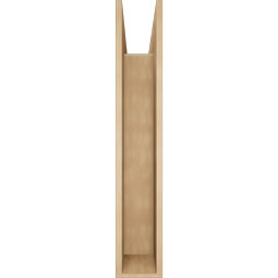 Ekena Millwork - BKTUR0756X40X44MRC05RCPR - Timberthane Faux Wood Merced Style Bracket w/ Offset Brace, Block Ends, 7 1/2"W x 40"D x 44"H, Primed Tan