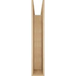 Ekena Millwork - BKTUR0756X44X44MRC05RCPR - Timberthane Faux Wood Merced Style Bracket w/ Offset Brace, Block Ends, 7 1/2"W x 44"D x 44"H, Primed Tan