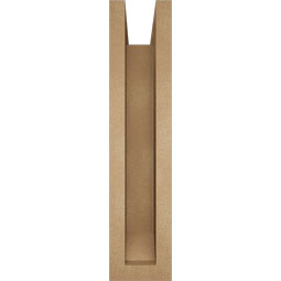 Ekena Millwork - BKTUROMRC22 - Timberthane Rough Cedar Faux Wood Merced Slat Bracket w/ Offset Brace