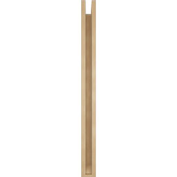 Ekena Millwork - BKTUR0352X30X42MRC06RCPR - Timberthane Faux Wood Merced Style Bracket w/ Offset Brace, Slat Ends, 3 1/2"W x 30"D x 42"H, Primed Tan