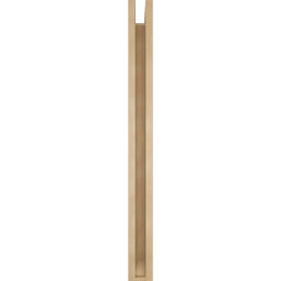 Ekena Millwork - BKTUR0352X32X40MRC06RCPR - Timberthane Faux Wood Merced Style Bracket w/ Offset Brace, Slat Ends, 3 1/2"W x 32"D x 40"H, Primed Tan
