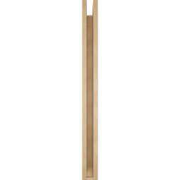Ekena Millwork - BKTUR0352X36X40MRC06RCPR - Timberthane Faux Wood Merced Style Bracket w/ Offset Brace, Slat Ends, 3 1/2"W x 36"D x 40"H, Primed Tan