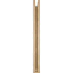 Ekena Millwork - BKTUR0352X40X40MRC06RCPR - Timberthane Faux Wood Merced Style Bracket w/ Offset Brace, Slat Ends, 3 1/2"W x 40"D x 40"H, Primed Tan