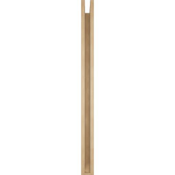 Ekena Millwork - BKTUR0352X48X48MRC06RCPR - Timberthane Faux Wood Merced Style Bracket w/ Offset Brace, Slat Ends, 3 1/2"W x 48"D x 48"H, Primed Tan