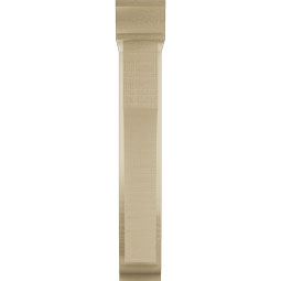 Ekena Millwork - BKTUR0352X14X22WTL01RCPR - Timberthane Faux Wood Westlake Style Bracket w/ Offset Brace, Traditional Ends, 3 1/2"W x 14"D x 22"H, Primed Tan