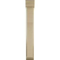 Ekena Millwork - BKTUR0352X14X26WTL01RCPR - Timberthane Faux Wood Westlake Style Bracket w/ Offset Brace, Traditional Ends, 3 1/2"W x 14"D x 26"H, Primed Tan