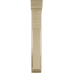 Ekena Millwork - BKTUR0352X16X24WTL01RCPR - Timberthane Faux Wood Westlake Style Bracket w/ Offset Brace, Traditional Ends, 3 1/2"W x 16"D x 24"H, Primed Tan