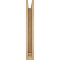 Ekena Millwork - BKTUR0352X16X24WTL01RCPR - Timberthane Faux Wood Westlake Style Bracket w/ Offset Brace, Traditional Ends, 3 1/2"W x 16"D x 24"H, Primed Tan