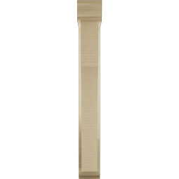 Ekena Millwork - BKTUR0352X16X28WTL01RCPR - Timberthane Faux Wood Westlake Style Bracket w/ Offset Brace, Traditional Ends, 3 1/2"W x 16"D x 28"H, Primed Tan