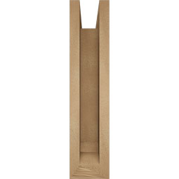 Ekena Millwork - BKTUROWTL00 - Timberthane Rough Cedar Faux Wood Westlake Traditional Bracket w/ Offset Brace