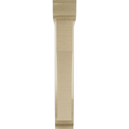 Ekena Millwork - BKTUR0352X18X22WTL01RCPR - Timberthane Faux Wood Westlake Style Bracket w/ Offset Brace, Traditional Ends, 3 1/2"W x 18"D x 22"H, Primed Tan