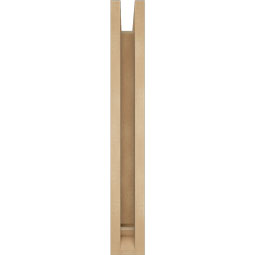 Ekena Millwork - BKTUR0352X18X26WTL01RCPR - Timberthane Faux Wood Westlake Style Bracket w/ Offset Brace, Traditional Ends, 3 1/2"W x 18"D x 26"H, Primed Tan