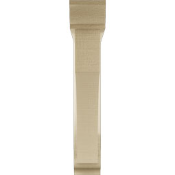 Ekena Millwork - BKTUR0352X20X20WTL01RCPR - Timberthane Faux Wood Westlake Style Bracket w/ Offset Brace, Traditional Ends, 3 1/2"W x 20"D x 20"H, Primed Tan