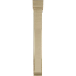 Ekena Millwork - BKTUR0352X20X28WTL01RCPR - Timberthane Faux Wood Westlake Style Bracket w/ Offset Brace, Traditional Ends, 3 1/2"W x 20"D x 28"H, Primed Tan