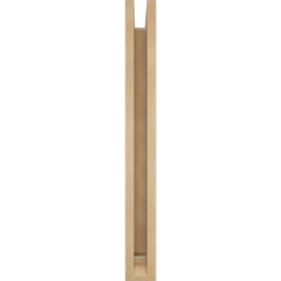 Ekena Millwork - BKTUR0352X20X32WTL01RCPR - Timberthane Faux Wood Westlake Style Bracket w/ Offset Brace, Traditional Ends, 3 1/2"W x 20"D x 32"H, Primed Tan