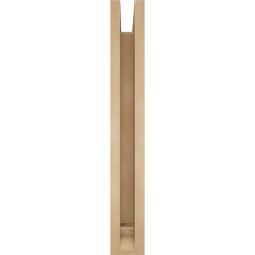 Ekena Millwork - BKTUR0352X22X26WTL01RCPR - Timberthane Faux Wood Westlake Style Bracket w/ Offset Brace, Traditional Ends, 3 1/2"W x 22"D x 26"H, Primed Tan