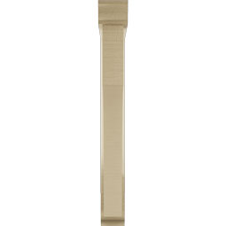 Ekena Millwork - BKTUR0352X22X30WTL01RCPR - Timberthane Faux Wood Westlake Style Bracket w/ Offset Brace, Traditional Ends, 3 1/2"W x 22"D x 30"H, Primed Tan