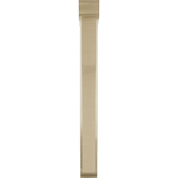 Ekena Millwork - BKTUR0352X22X34WTL01RCPR - Timberthane Faux Wood Westlake Style Bracket w/ Offset Brace, Traditional Ends, 3 1/2"W x 22"D x 34"H, Primed Tan