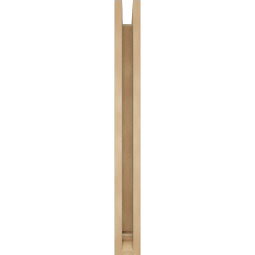 Ekena Millwork - BKTUR0352X22X34WTL01RCPR - Timberthane Faux Wood Westlake Style Bracket w/ Offset Brace, Traditional Ends, 3 1/2"W x 22"D x 34"H, Primed Tan