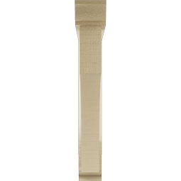 Ekena Millwork - BKTUR0352X24X24WTL01RCPR - Timberthane Faux Wood Westlake Style Bracket w/ Offset Brace, Traditional Ends, 3 1/2"W x 24"D x 24"H, Primed Tan