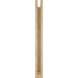 Ekena Millwork - BKTUR0352X24X36WTL01RCPR - Timberthane Faux Wood Westlake Style Bracket w/ Offset Brace, Traditional Ends, 3 1/2"W x 24"D x 36"H, Primed Tan
