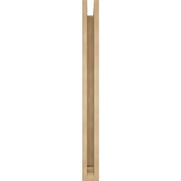 Ekena Millwork - BKTUR0352X26X38WTL01RCPR - Timberthane Faux Wood Westlake Style Bracket w/ Offset Brace, Traditional Ends, 3 1/2"W x 26"D x 38"H, Primed Tan
