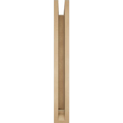 Ekena Millwork - BKTUR0352X28X28WTL01RCPR - Timberthane Faux Wood Westlake Style Bracket w/ Offset Brace, Traditional Ends, 3 1/2"W x 28"D x 28"H, Primed Tan
